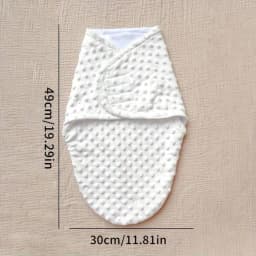 1Pc Baby Dotted Swaddle Blanket, Newborn Anti-Startle Swaddle, 3D Dotted Fleece Swaddle Wrap, Soft Touch for Sleep Aid, Warm and Skin-Friendly Soothing Newborn Sleeping Bag