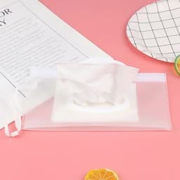 Baby Wet Wipe Pouch EVA Portable Transparent Holder Case Flip Cover Reusable Refillable Tissue Wipes Pouch Useful Tissue Box