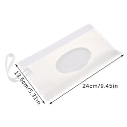 Baby Wet Wipe Pouch EVA Portable Transparent Holder Case Flip Cover Reusable Refillable Tissue Wipes Pouch Useful Tissue Box