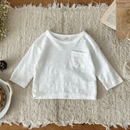 Spring/Autumn Baby T-shirt Pure Cotton Infant Girls Solid Color Tee Loose Thin Comfortable Toddler Cothes Boys Tops 0-3Y
