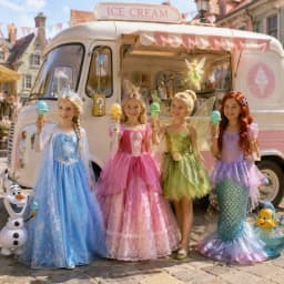 Princess Dress Collection Cinderella Snow White Aurora Rapunzel for Girls Halloween Birthday Cosplay Costume Kids 2-8Y Vestido