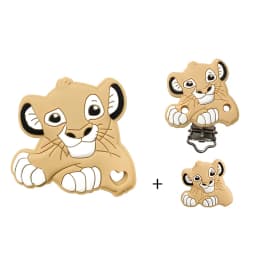 3pcs/set Silicone Cartoon Teether Nipple Clip Beads DIY Pacifier Chain Clips Beads Present Jewelry Accessories