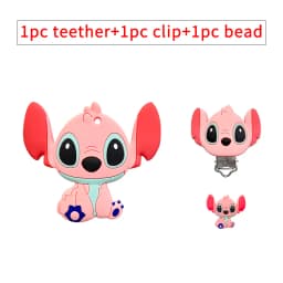 3pcs/set Silicone Cartoon Teether Nipple Clip Beads DIY Pacifier Chain Clips Beads Present Jewelry Accessories
