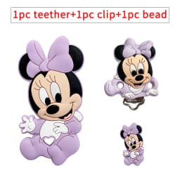 3pcs/set Silicone Cartoon Teether Nipple Clip Beads DIY Pacifier Chain Clips Beads Present Jewelry Accessories