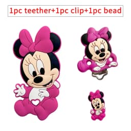 3pcs/set Silicone Cartoon Teether Nipple Clip Beads DIY Pacifier Chain Clips Beads Present Jewelry Accessories