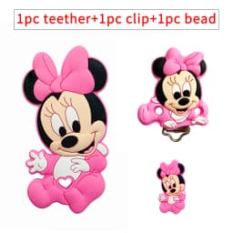 3pcs/set Silicone Cartoon Teether Nipple Clip Beads DIY Pacifier Chain Clips Beads Present Jewelry Accessories