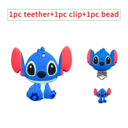 3pcs/set Silicone Cartoon Teether Nipple Clip Beads DIY Pacifier Chain Clips Beads Present Jewelry Accessories