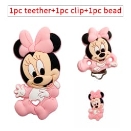 3pcs/set Silicone Cartoon Teether Nipple Clip Beads DIY Pacifier Chain Clips Beads Present Jewelry Accessories