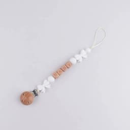 Customizable Name Baby Pacifier Chain Food Grade Bowtie Silicone Anti-drop Clip Teething Toy Lanyard for Newborn