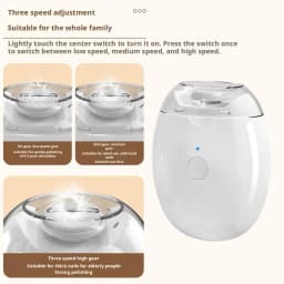 2 IN 1 Electric Nail Clipper Cutter with LED Light Automatic Nail Grinder Trimmer for Baby Adult Mini Manicure Tools Nail Care