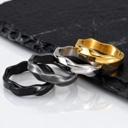 Simple Stainless Steel Mobius Band Rings for Men,Silver Gold Black Grey Color Love Eternity Couple Ring,Punk Jewelry