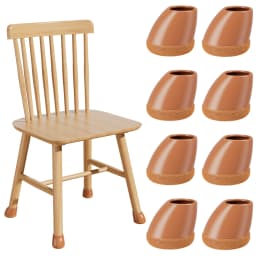 8PCS Chair Leg Floor Protectors Foot Cover  15-25° Thick Wrap Felt Pads Silicone Furniture Table 360° Protect Hardwood Floors