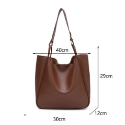 Luxury Trend Tote Bag Woman 2025 Large Capacity Female Shoulder Bag High Quality Leather Simple Designer Woman Handbag Purse
