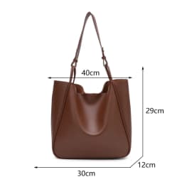 Luxury Tote Bag Woman 2026 Trend Large Capacity Female Shoulder Bag High Quality Leather Simple Designer Woman Handbag Purse