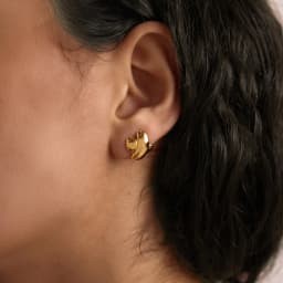 Youthway Punk Crossed Stud Earring For Women 18K Gold PVD Plated Stainless Steel Waterproof Earring Party Fine Jewelry Gifts