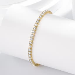 925 Sterling Silver Bracelet Love Elegant Zircon Tennis Crystal Chain for Women Fashion Noble Engagement Wedding Glam