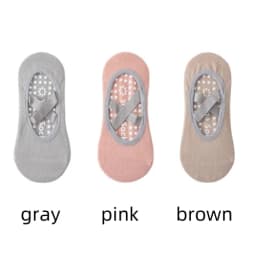 1/ 3Pair Professional Women Yoga Sock Silicone Anti-slip Ballet Pilates Socks Women Backless Breathable Bandage Yoga Sport Socks