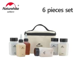 Naturehike Camping Kitchen Seasoning Jar Camping Outdoor Cooking BBQ Picnic Seasoning Spice Storage Jars Organizers Bottles Set
