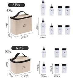 Naturehike Camping Kitchen Seasoning Jar Camping Outdoor Cooking BBQ Picnic Seasoning Spice Storage Jars Organizers Bottles Set