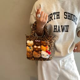 Cartoon Crossbody Bag Fashion Leopard Print Handbag for Girls Cute Women Toddler Shoulder Purse Travel Handbag Gift