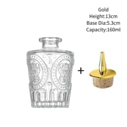 Vintage Glass With Stainless Steel Caps Cocktail Bitters Bottles With Cap Kitchen Seasoning Tools Bar Bartender Accessories