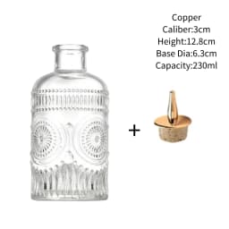 Vintage Glass With Stainless Steel Caps Cocktail Bitters Bottles With Cap Kitchen Seasoning Tools Bar Bartender Accessories