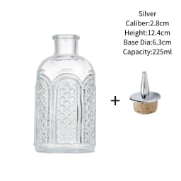 Vintage Glass With Stainless Steel Caps Cocktail Bitters Bottles With Cap Kitchen Seasoning Tools Bar Bartender Accessories