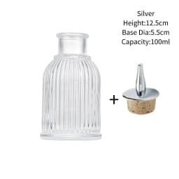 Vintage Glass With Stainless Steel Caps Cocktail Bitters Bottles With Cap Kitchen Seasoning Tools Bar Bartender Accessories