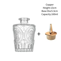 Vintage Glass With Stainless Steel Caps Cocktail Bitters Bottles With Cap Kitchen Seasoning Tools Bar Bartender Accessories
