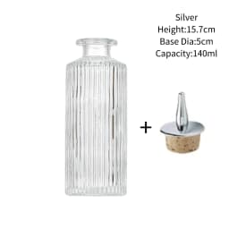 Vintage Glass With Stainless Steel Caps Cocktail Bitters Bottles With Cap Kitchen Seasoning Tools Bar Bartender Accessories