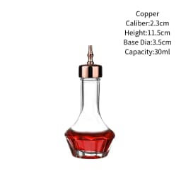 Vintage Glass With Stainless Steel Caps Cocktail Bitters Bottles With Cap Kitchen Seasoning Tools Bar Bartender Accessories