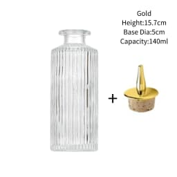 Vintage Glass With Stainless Steel Caps Cocktail Bitters Bottles With Cap Kitchen Seasoning Tools Bar Bartender Accessories