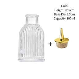 Vintage Glass With Stainless Steel Caps Cocktail Bitters Bottles With Cap Kitchen Seasoning Tools Bar Bartender Accessories