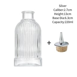 Vintage Glass With Stainless Steel Caps Cocktail Bitters Bottles With Cap Kitchen Seasoning Tools Bar Bartender Accessories