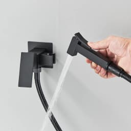 Rose Gold Bidet Faucet Wall mounted Toilet spray Bathroom Shower Tap Cold and Hot Mixer Handheld Spray Gun Wash Basin Crane