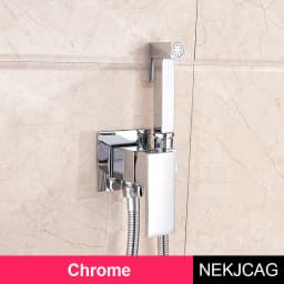 Rose Gold Bidet Faucet Wall mounted Toilet spray Bathroom Shower Tap Cold and Hot Mixer Handheld Spray Gun Wash Basin Crane