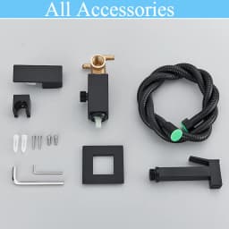 Rose Gold Bidet Faucet Wall mounted Toilet spray Bathroom Shower Tap Cold and Hot Mixer Handheld Spray Gun Wash Basin Crane