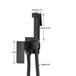 Rose Gold Bidet Faucet Wall mounted Toilet spray Bathroom Shower Tap Cold and Hot Mixer Handheld Spray Gun Wash Basin Crane