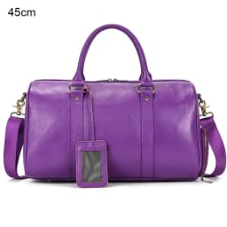 Luxury Genuine Leather Men Women Travel Bag Cow Leather Carry On Luggage Bag Travel Shoulder Bag Male Female Weekend Duffle Bag
