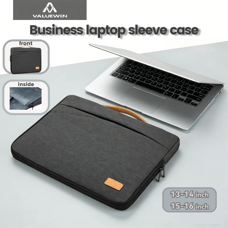 Laptop Sleeve 13 14 15 16 inch Laptop Case for MacBook Pro 13 14 Large Capacity Top Handle Business Slim Computer Bag