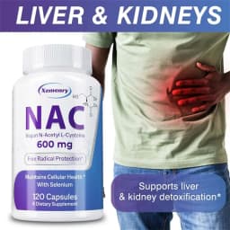 NAC Capsules - Enhances Immune, Promote Liver and Kidney Detoxification & Repair, Respiratory Health