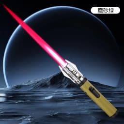 JOBON Metal Outdoor Windproof Turbine Torch Strong Fire Power Blue Flame Straight Butane Gas Lighter Gas Kitchen BBQ Welding
