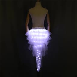 New Year Teenage Women Girl Child Big Star Light Up Tulle Tutu Skirts Party Led Clothes Christmas Wedding Decorations