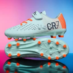 New Children Football Boots Outdoor Trainers Soccer Shoes for Kids Boys Girls Hook Loop Football Cleats Futsal Sneakers 28-39