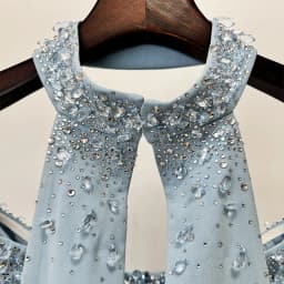 HIGH QUALITY Newest 2026 Designer Fashion Women's Party Gown With Detachable Cape Diamonds Beaded Embellishments Long Dress