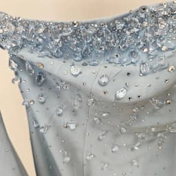 HIGH QUALITY Newest 2026 Designer Fashion Women's Party Gown With Detachable Cape Diamonds Beaded Embellishments Long Dress
