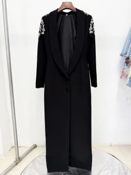 HIGH STREET Newest Fashion 2026 Designer Party Vestido Women's Stylish Backless Diamonds Beaded Crystal Long Maxi Dress