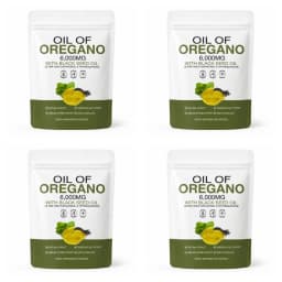 Oil of Oregano Softgels 6000mg with Black Seed Oil for Immune System & Digestive Support,Antioxidant Support Soy-Free 60 Count