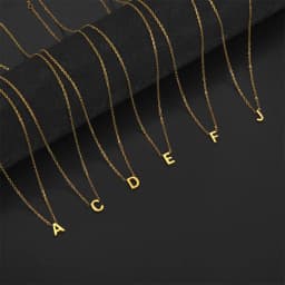 Initial A-Z Letter Necklaces for Women Elegant Chains Choker 26 Alphabet Pendant Necklace Stainless Steel Jewelry Collier Femme