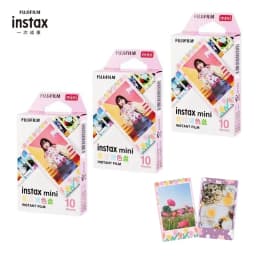 10/20/50/100/200 Sheets Fujifilm Instax Mini 12 Film White Edge Photo Paper For Mini LiPlay 11 9 8 40 70 90 Instant Camera EVO